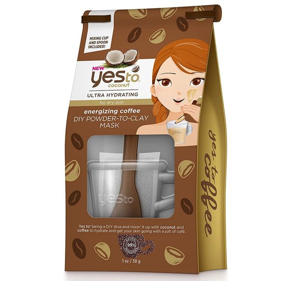 Yes To Coconut Energizing Ultra Hydrating Coffee DIY Powder-to-Clay Mask Set - Picture 1 of 1